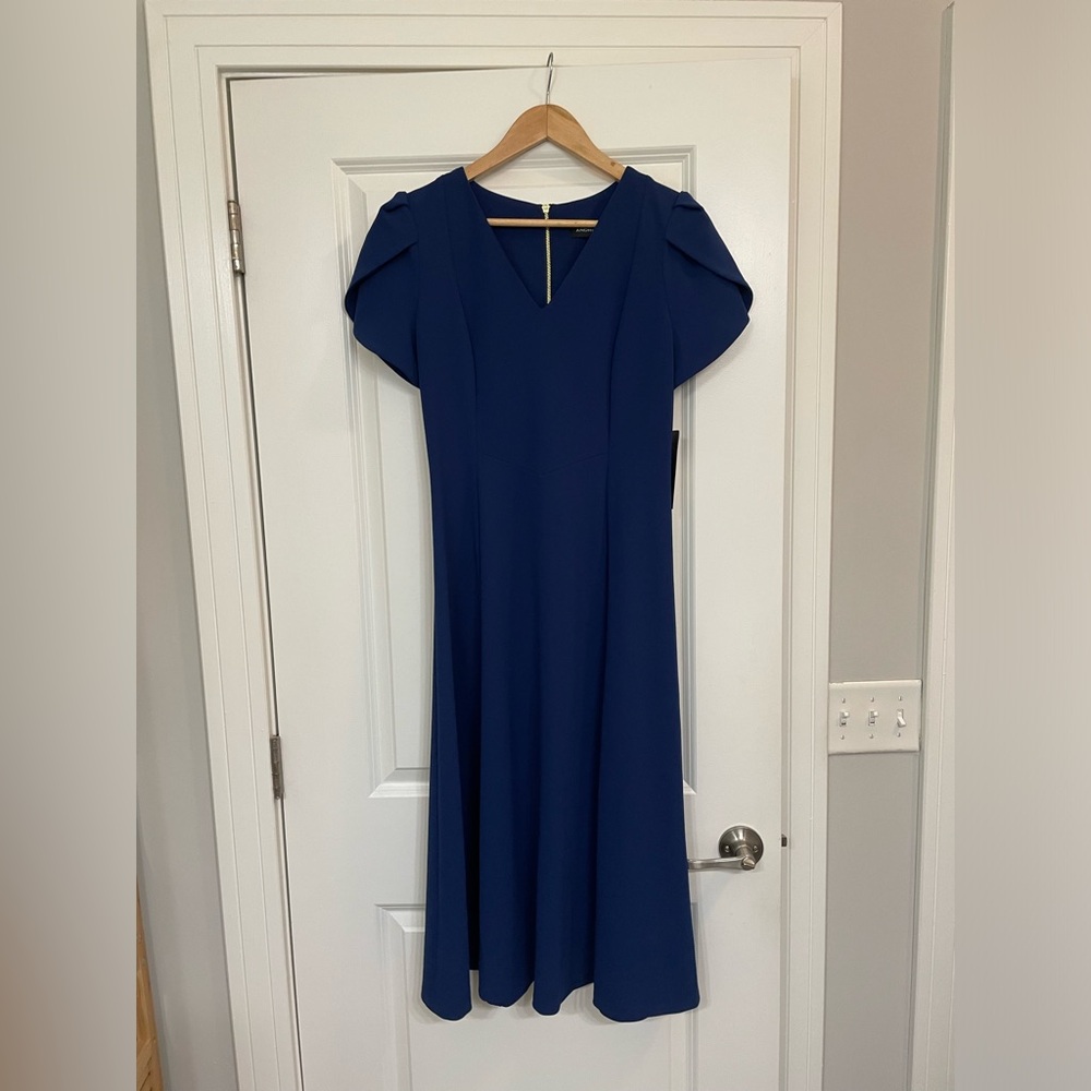 Andrew Marc Elegant Blue Dress